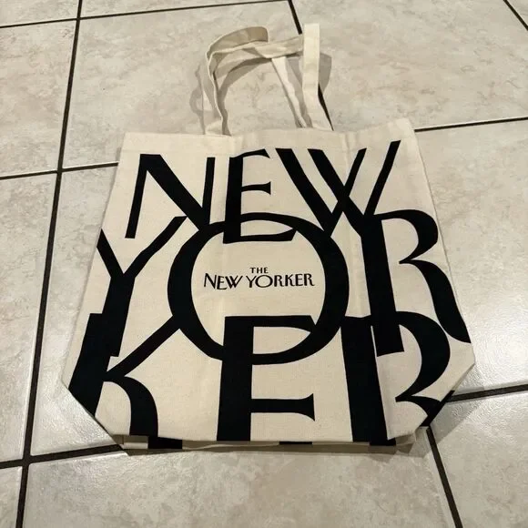 The New Yorker Classic Canvas Tote Bag 15" x 15" x 5" Brand New - Picture 2 of 3